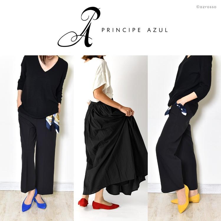 フラット パンプス ポインテッドトゥ スエード レザー 25cm 25.5cm