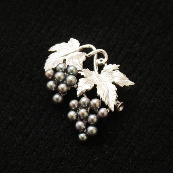 パール ブローチ パールブローチ 真珠ブローチ メンズ 本真珠 アコヤ