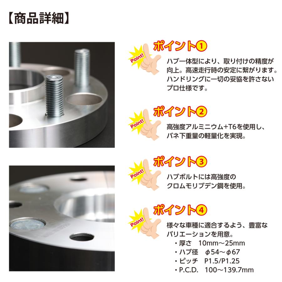 ワイドトレッドスペーサー 15mm ワイトレ 国産 日本製 PCD100 4H/4穴