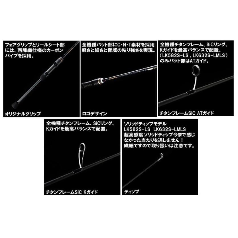 天龍(TENRYU) Lunakia(ルナキア) LK6102S-MLT (アジ・メバルロッド