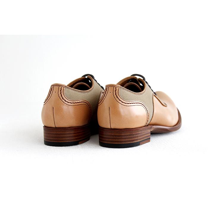 chausser（ショセ） ナチュラルコードバン プレーントゥ レースアップ
