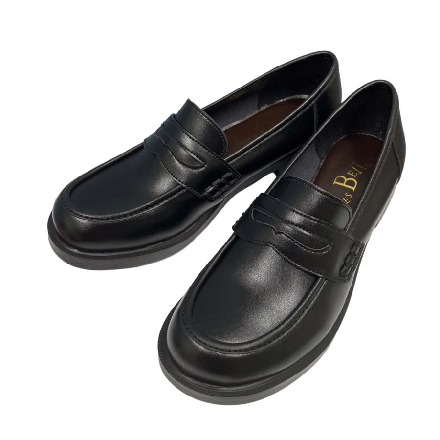 ローファー やさしい靴工房 Belle&Sofa ベル＆ソファ A6407 ブラック