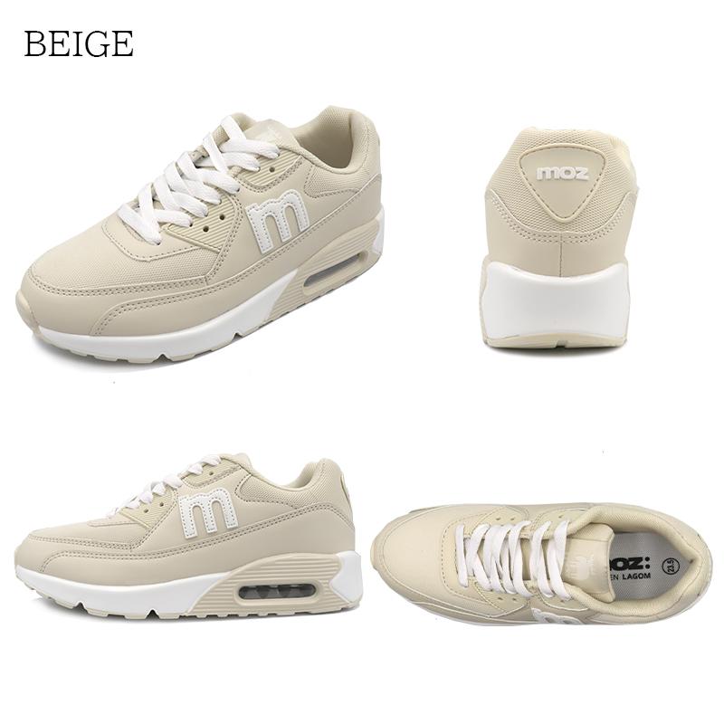moz（モズ） スニーカー レディース 厚底 おしゃれ 白 黒 疲れない