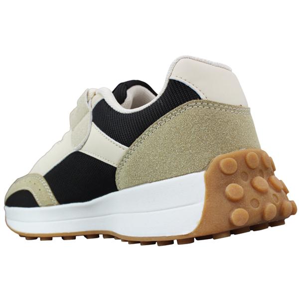 moz（モズ） スニーカー MZ6213 ブラック オレンジ カーキ 23cm〜24.5