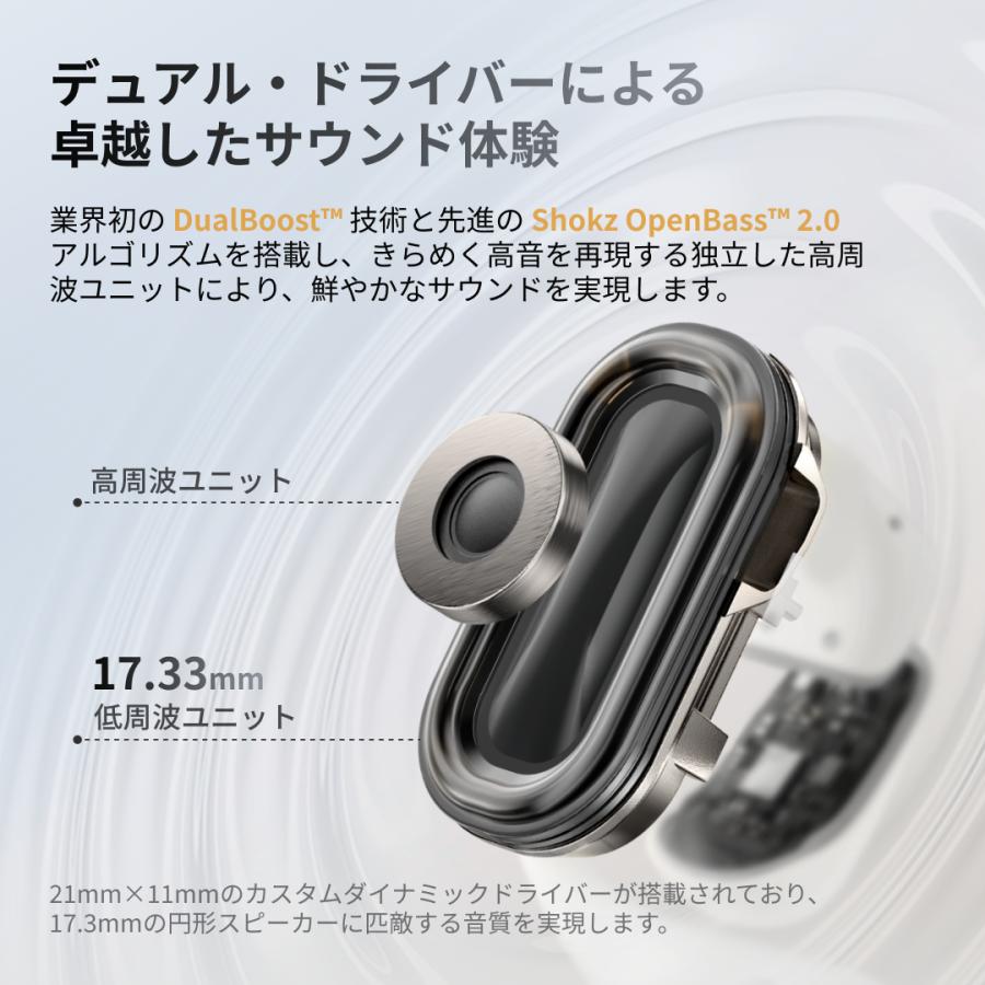 Shokz（ショックス） 爆買 公式Shokz OpenFit2+ 完全ワイヤレス