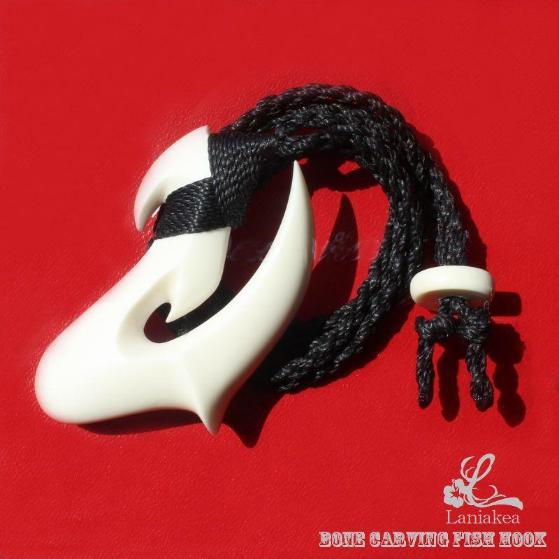 ハワイアンジュエリー ボーンカービング XL フィッシュフック