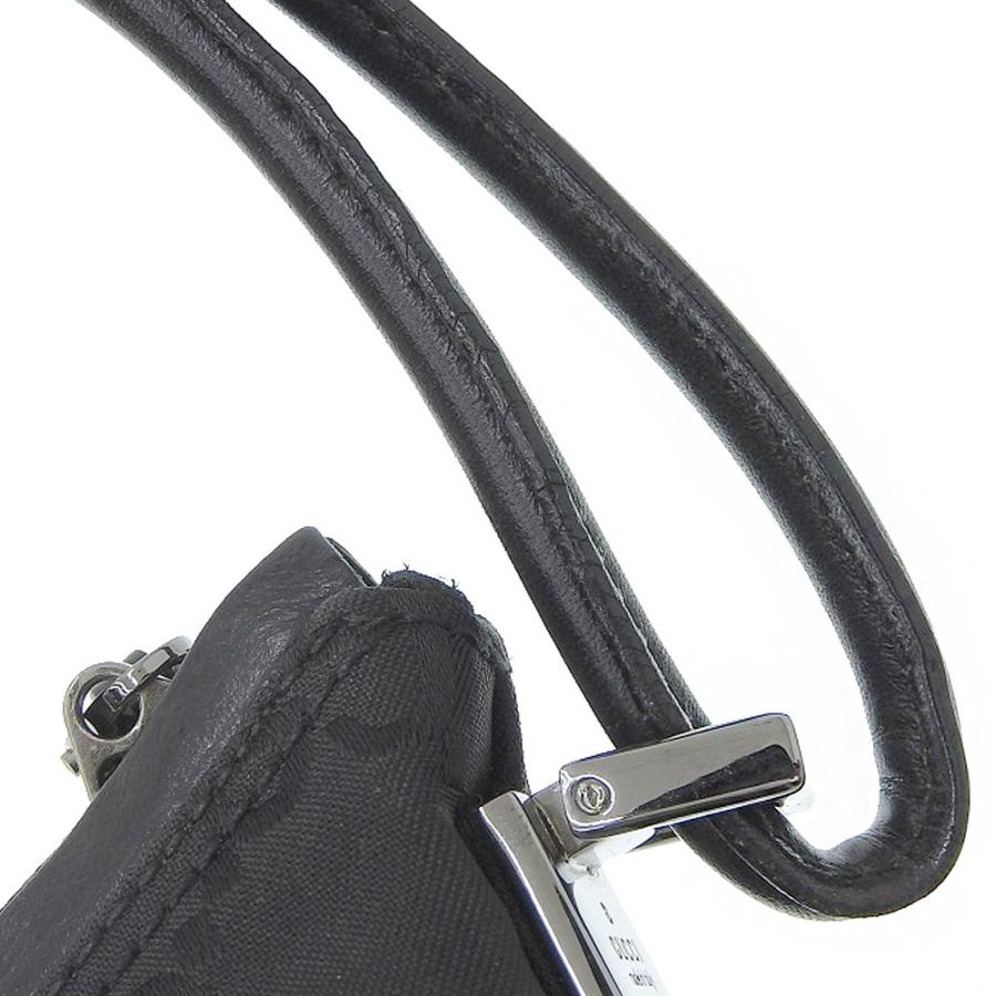 GUCCI（グッチ） GUCCI GG柄 ワンショルダーバッグ ナイロン レザー 黒