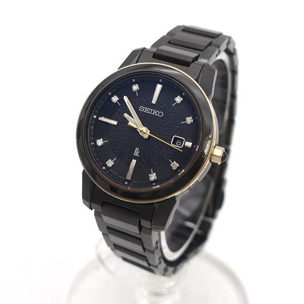 LUKIA SEIKO / セイコー ルキア レディース 腕時計 ブラック 8Pダイヤ