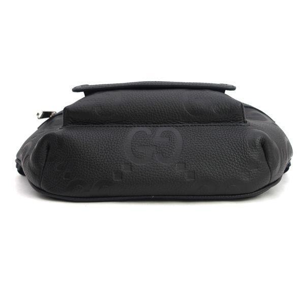GUCCI（グッチ） ジャンボGG ボディバッグ ウエストバッグ ブラック