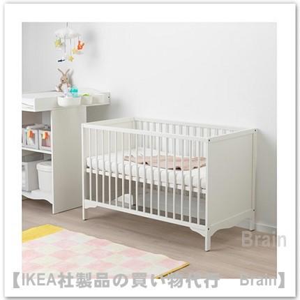 イケア（IKEA） SOLGUL ベビーベッド ホワイト（003.624.16/00362416