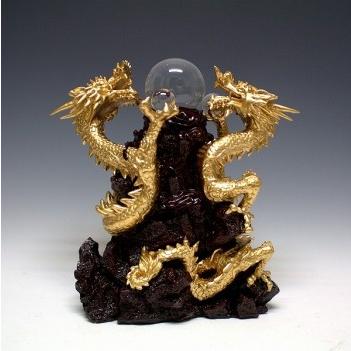 風水龍 双龍 (特大) 高さ42cm 置物溶解水晶 2個付き : Shop-phoenix