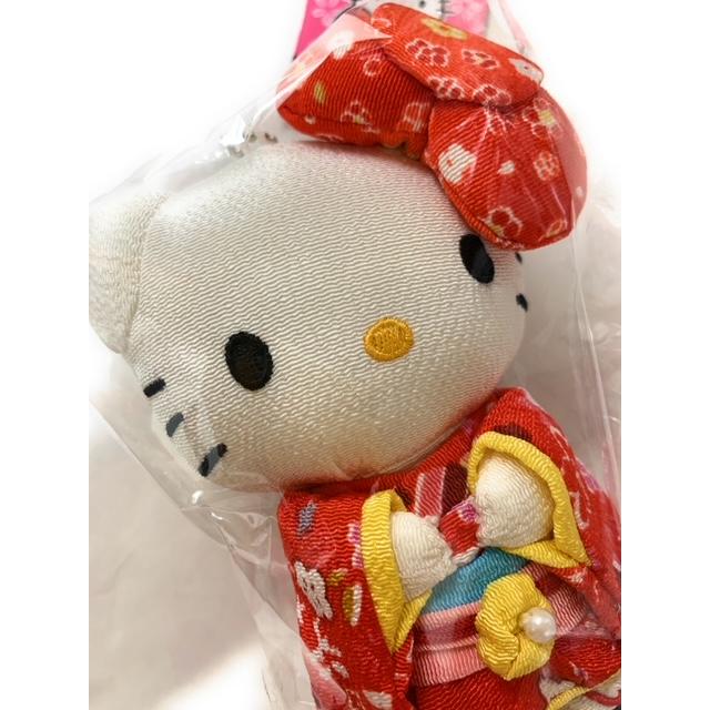 ハローキティ BIGリボン 和服着物KIMONOキティ ぬいぐるみマスコット