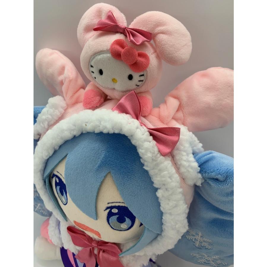 ご当地雪ミク 2020 北海道限定雪ミク×雪うさぎキティちゃん ぬいぐるみ