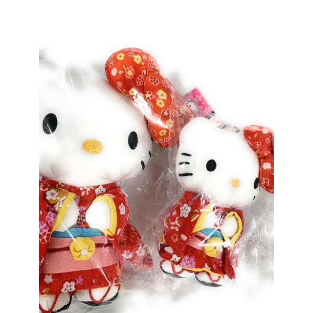 ハローキティ おてもやん 熊本限定 ぬいぐるみ 和装 本物仕立の着物！高級着物ハローキティぬいぐるみ/和風キティ