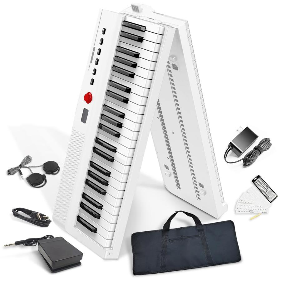 音質アップ 折り畳み式】 Longeye 電子ピアノ 88鍵盤 FOLD PRO II 充電