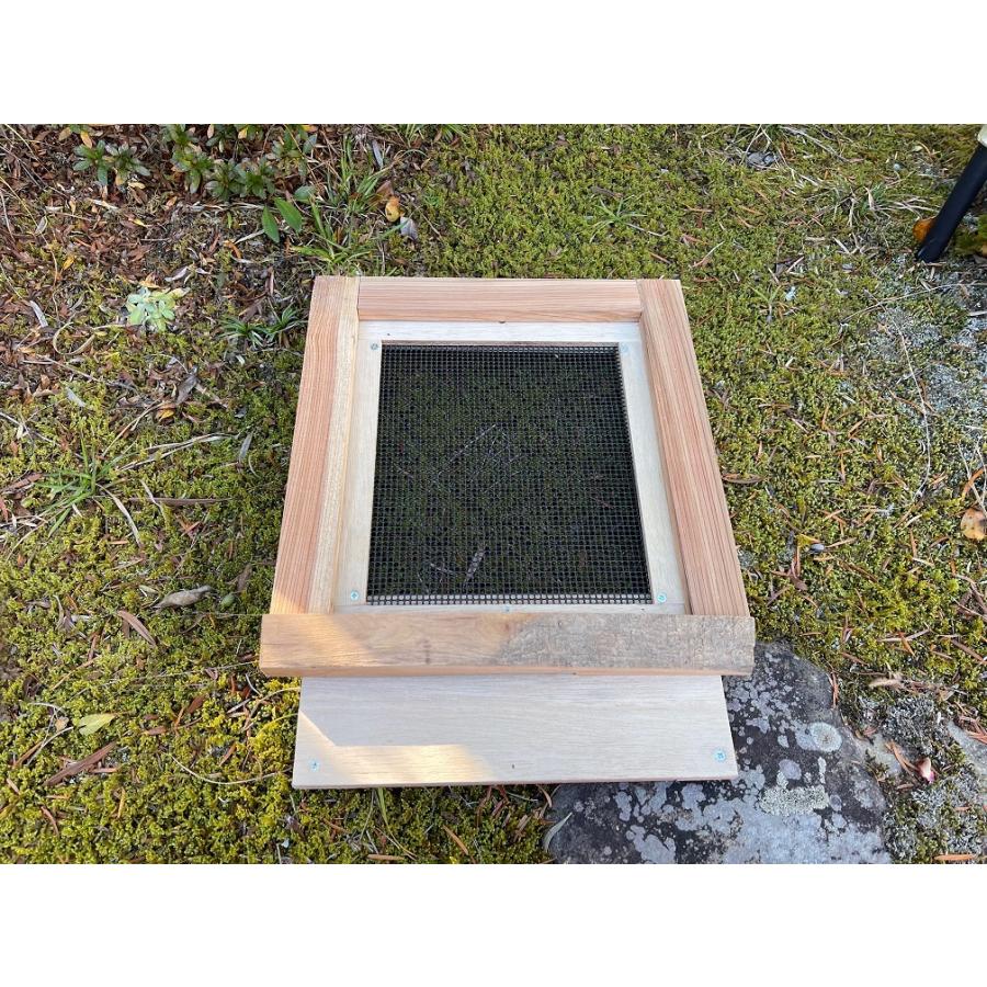 Freddo】日本みつばち用 飼育箱 重箱式巣箱 観察窓3窓付 三角バー