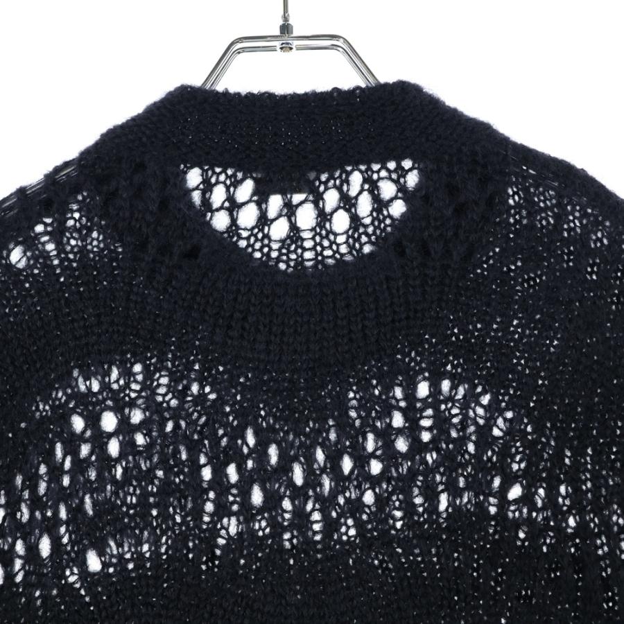 SAINT LAURENT PARIS サンローランパリ ラダーモヘア クルーネック