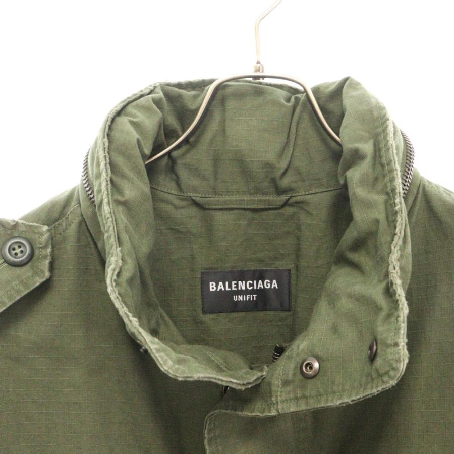 BALENCIAGA（バレンシアガ） 22AW M-65 ロゴ刺繍 ミリタリージャケット