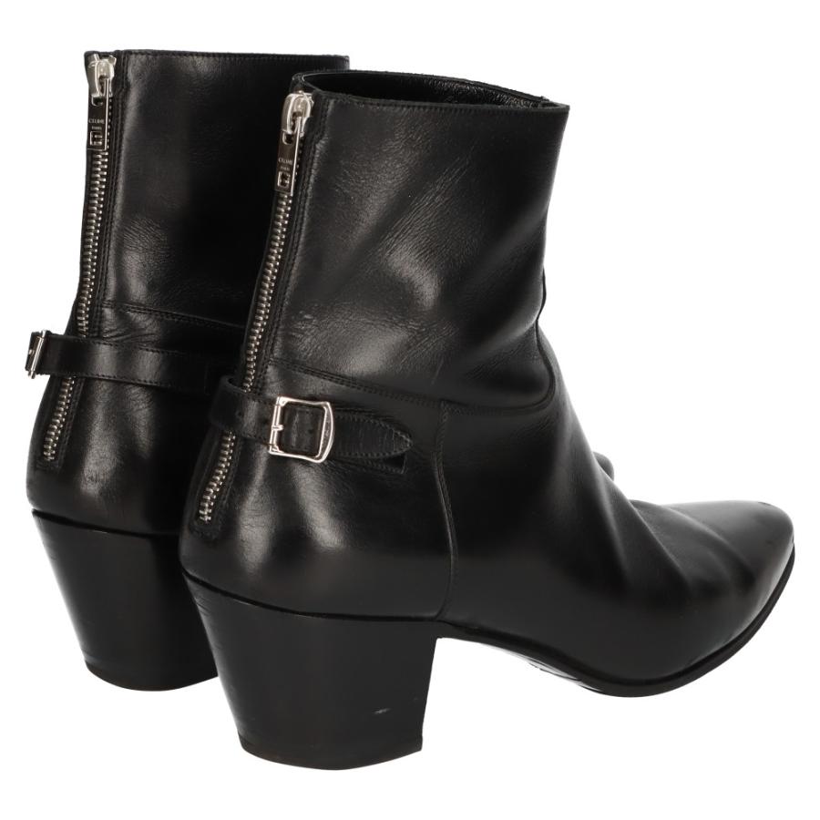 CELINE（セリーヌ） ジャクノ バックバックル ジップドヒールブーツ