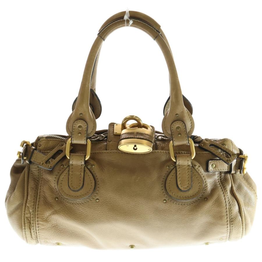 Chloe（クロエ） パディントン キャメル レザー ハンドバッグ : BRING
