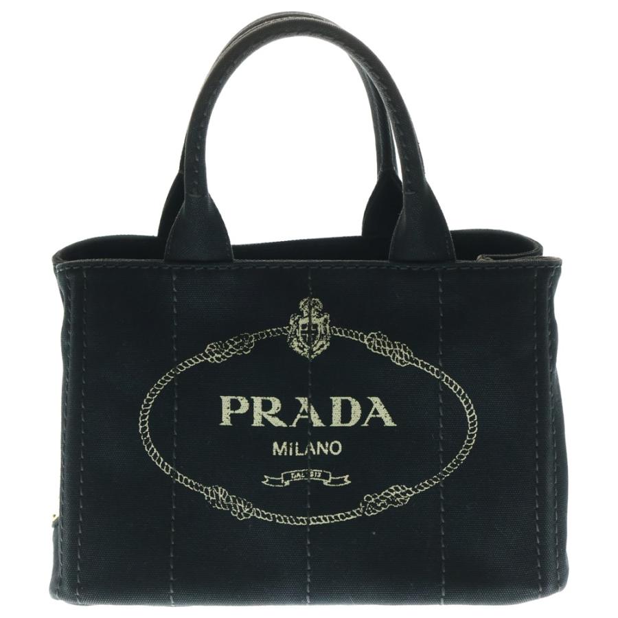 PRADA（プラダ） カナパ 2WAYバッグ ロゴ三角プレート ハンドバッグ