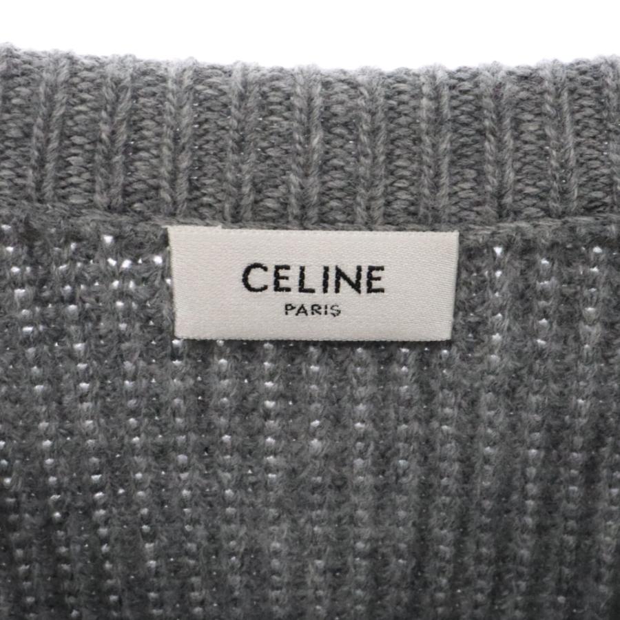 CELINE グレー ロゴニットセーター