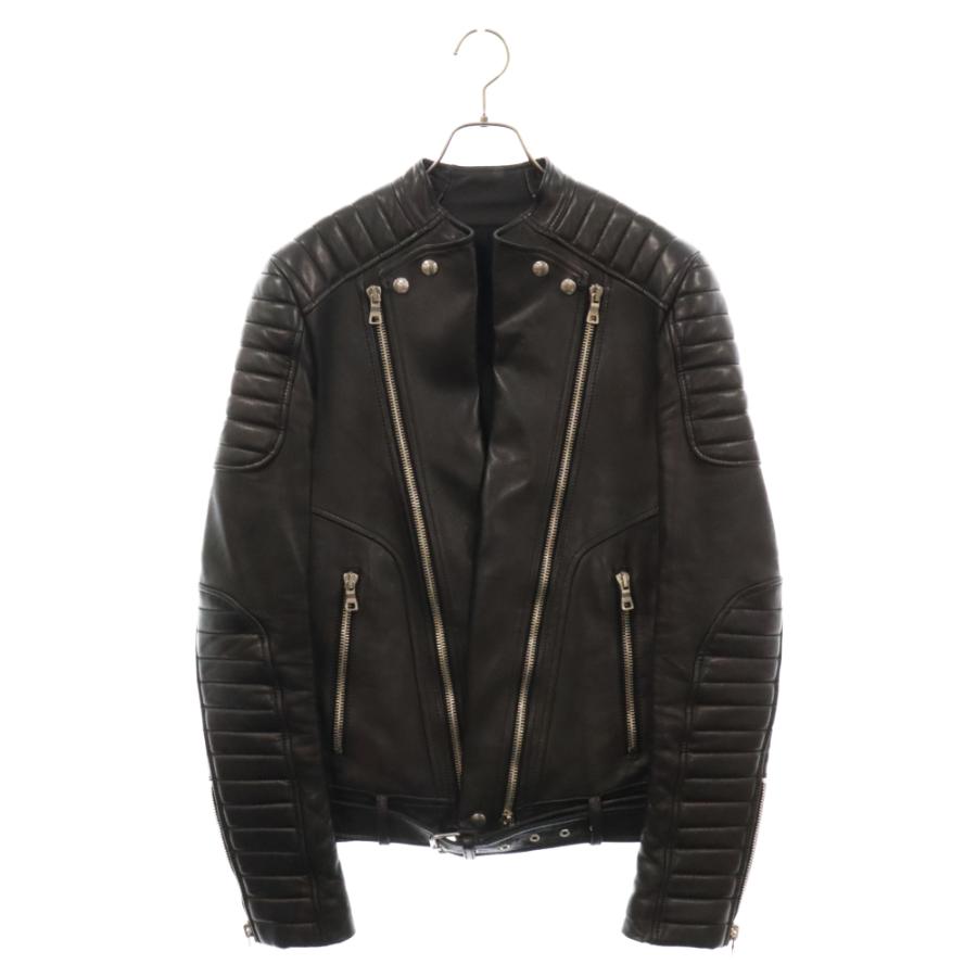 BALMAIN（バルマン） 13AW ラムスキン バイカーレザー ライダース