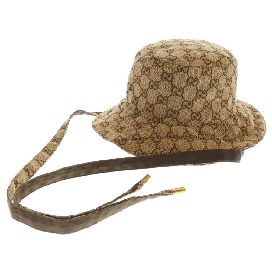 GUCCI（グッチ） GGキャンバス ドローコードリバーシブルバケット