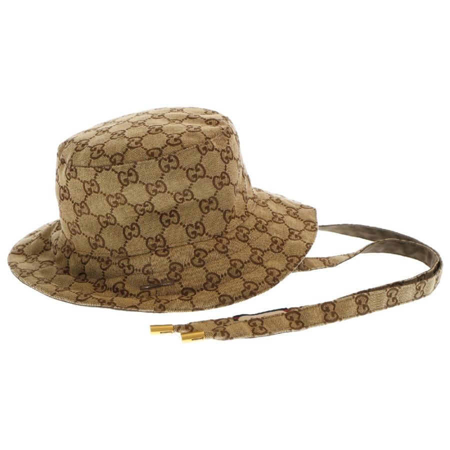 GUCCI（グッチ） GGキャンバス ドローコードリバーシブルバケット