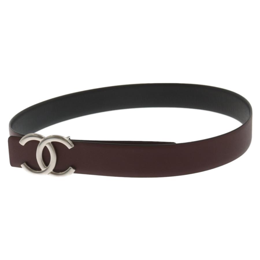 CHANEL（シャネル） ココマークベルト リバーシブル レザーベルト