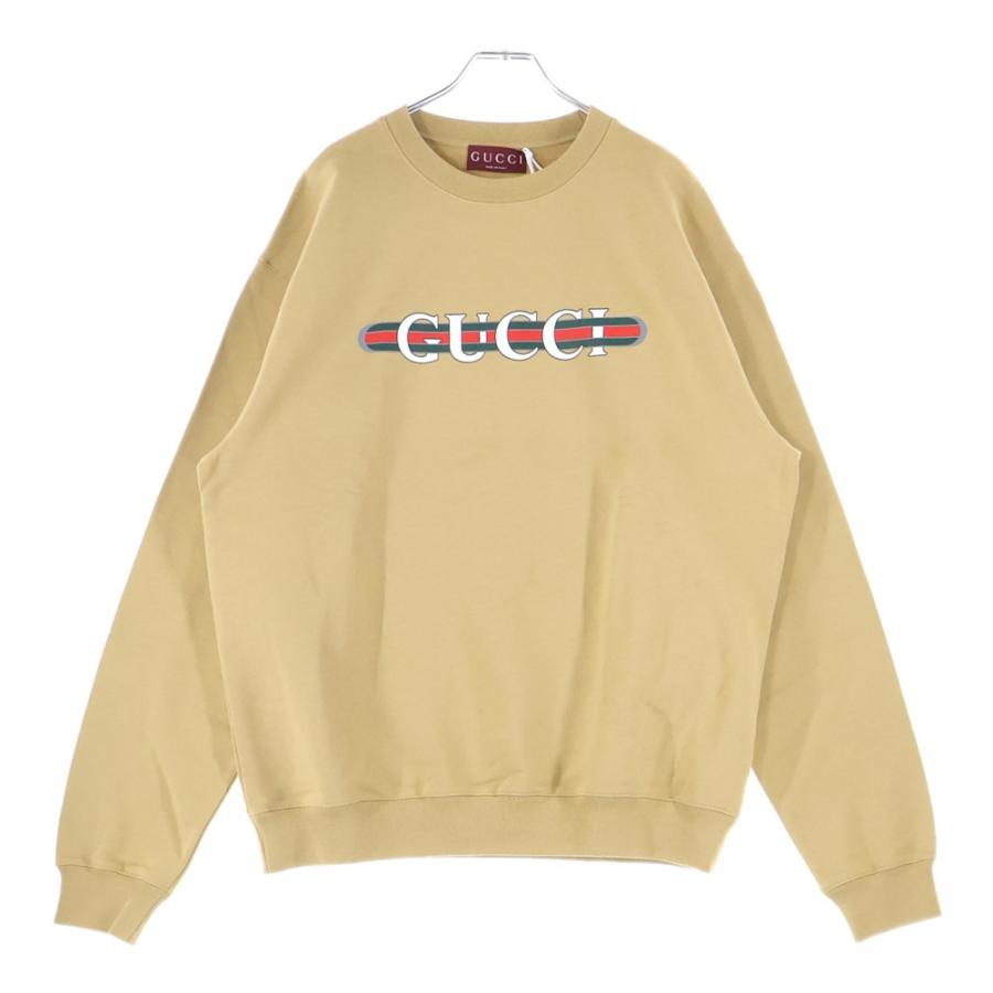 GUCCI（グッチ） Sweatshirt ロゴプリント クルーネックスウェット
