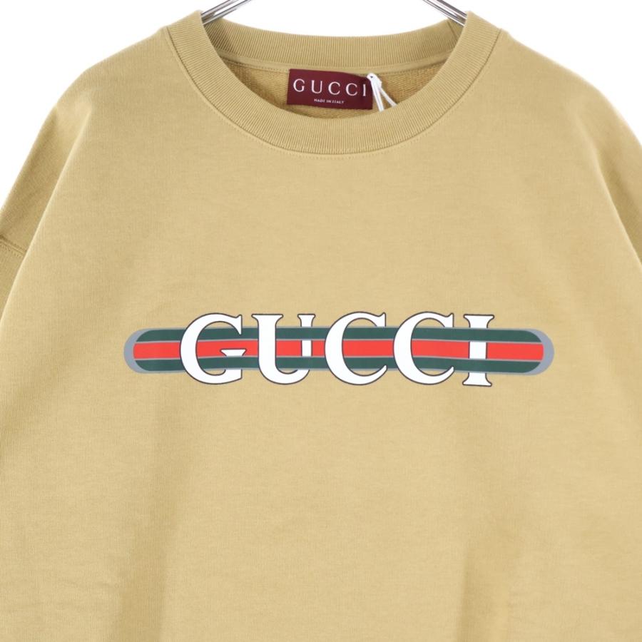 GUCCI（グッチ） Sweatshirt ロゴプリント クルーネックスウェット