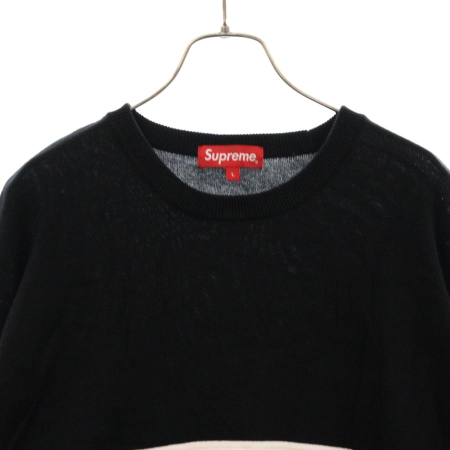 Supreme（シュプリーム） 19AW Logo Stripe Knit Top ロゴストライプ
