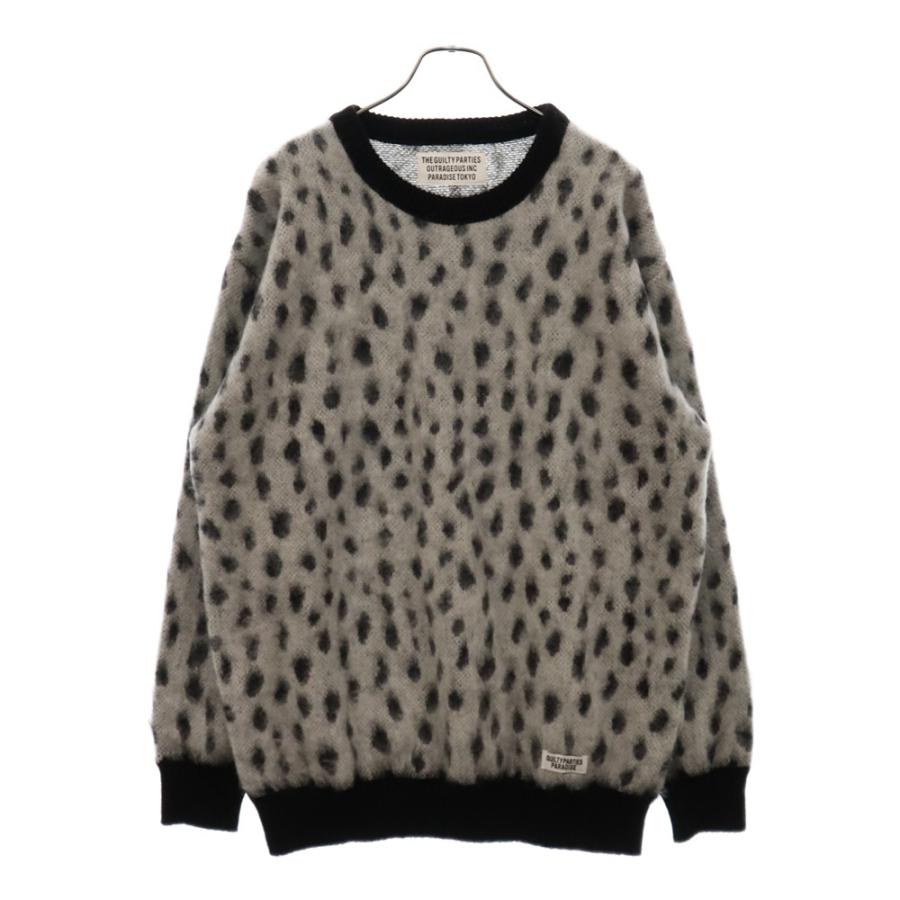 WACKO MARIA（ワコマリア） Leopard jacquard Mohair Knit Sweater