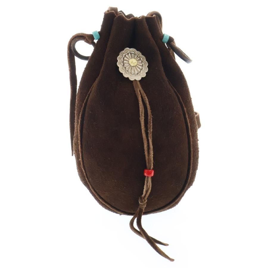 goro's（ゴローズ） 巾着ショルダーS フラワーコンチョ付き : BRING