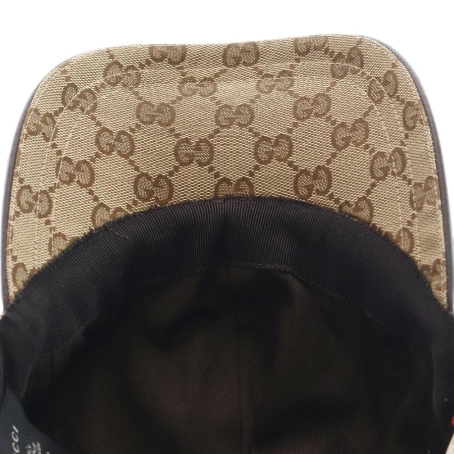 GUCCI（グッチ） GGキャンバス シェリーライン キャップ 帽子 ベージュ