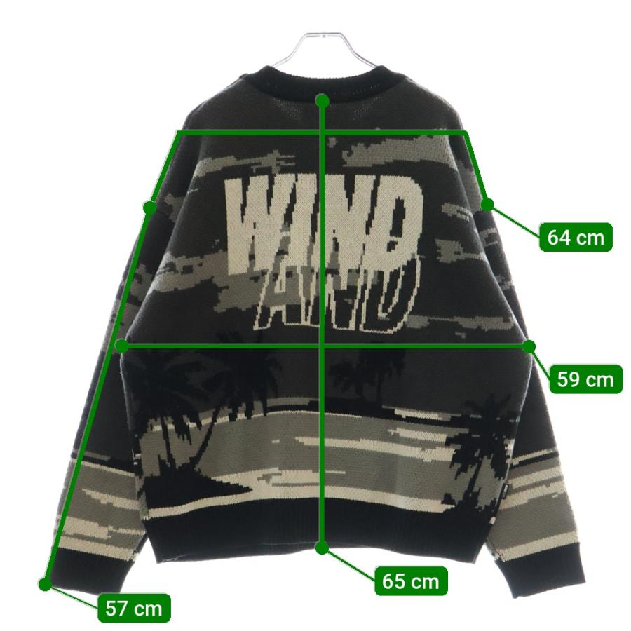 WIND AND SEA（ウィンダンシー） ジャガードロゴ アクリル ウール