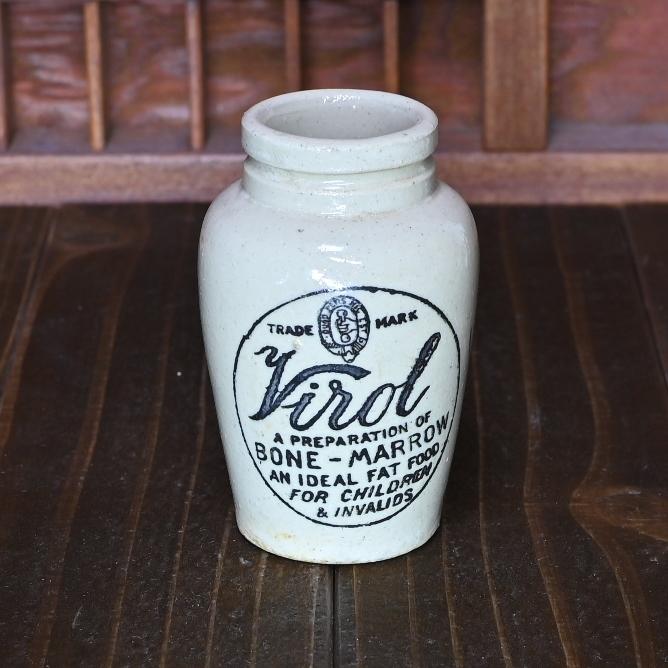 VIROL ヴァイロール 陶器ボトル Mサイズ 「骨握り」 イギリス