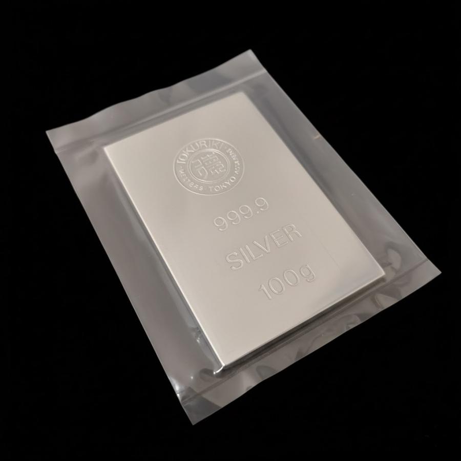 徳力 100g 銀地金 銀インゴット インゴット LBMA 徳力本店 銀 純銀