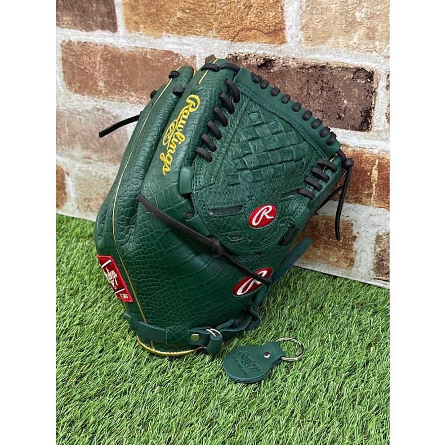 極美品】Rawlings 投手用 右投 軟式 グリーン ミント 野球 極美品