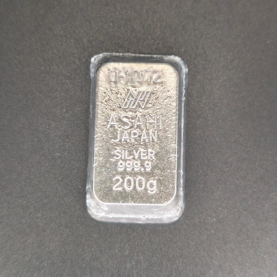 アサヒメタルファイン製 銀200g 銀地金 LBMA 銀 インゴット 純銀
