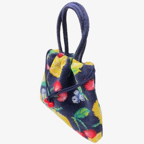 feiler（フェイラー） バッグ 手付き巾着 きんちゃく ラフルッタ 紺