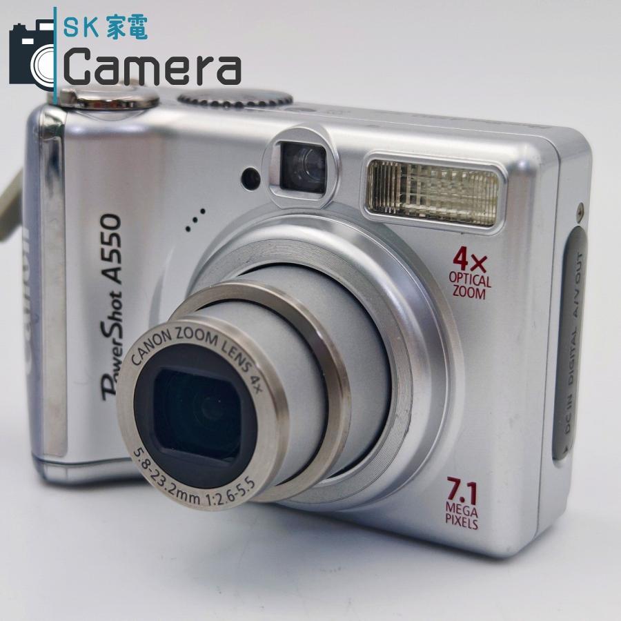 中古】 Canon PowerShot A550 キャノン パワーショット 単三電池で動き