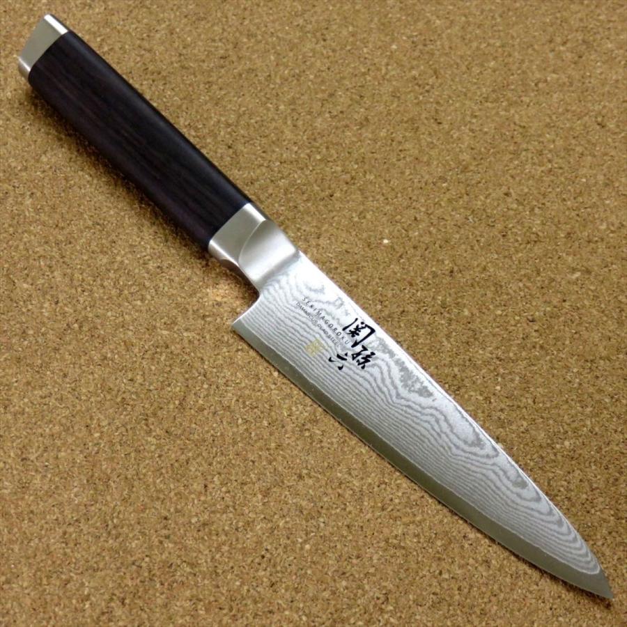 関孫六 包丁 ペティナイフ 12cm (120mm) 関の刃物 貝印 ダマスカス 33