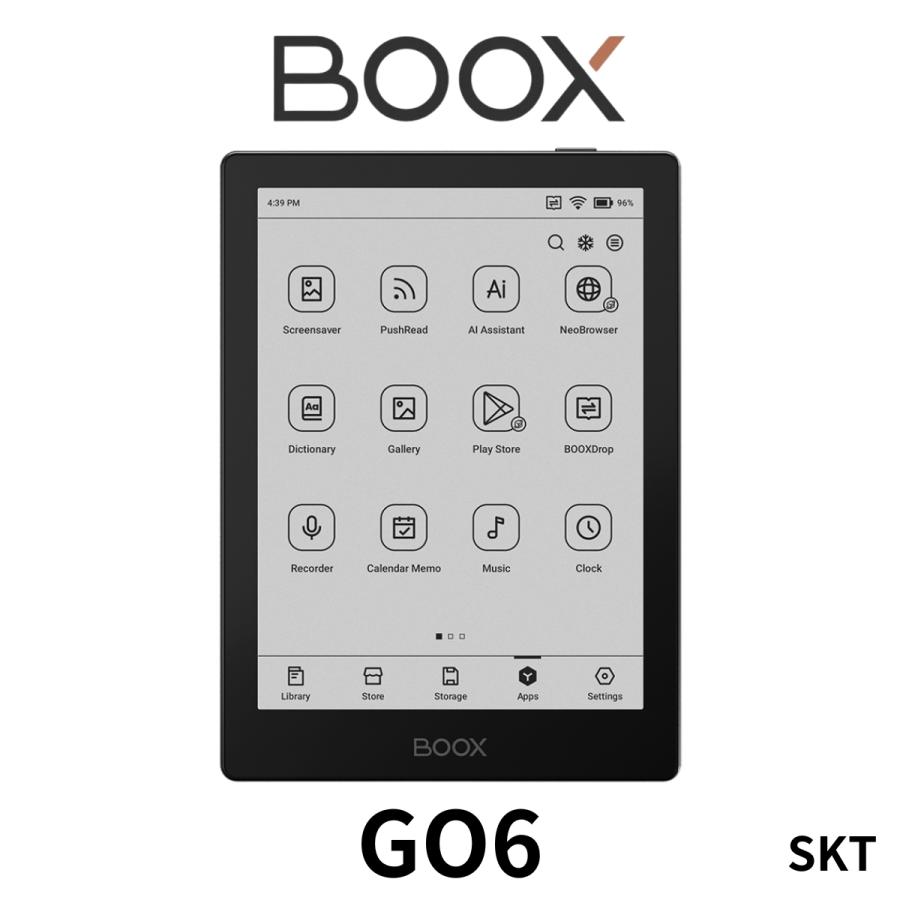 6インチ】BOOX Go6 電子書籍リーダー 電子ペーパー タブレット
