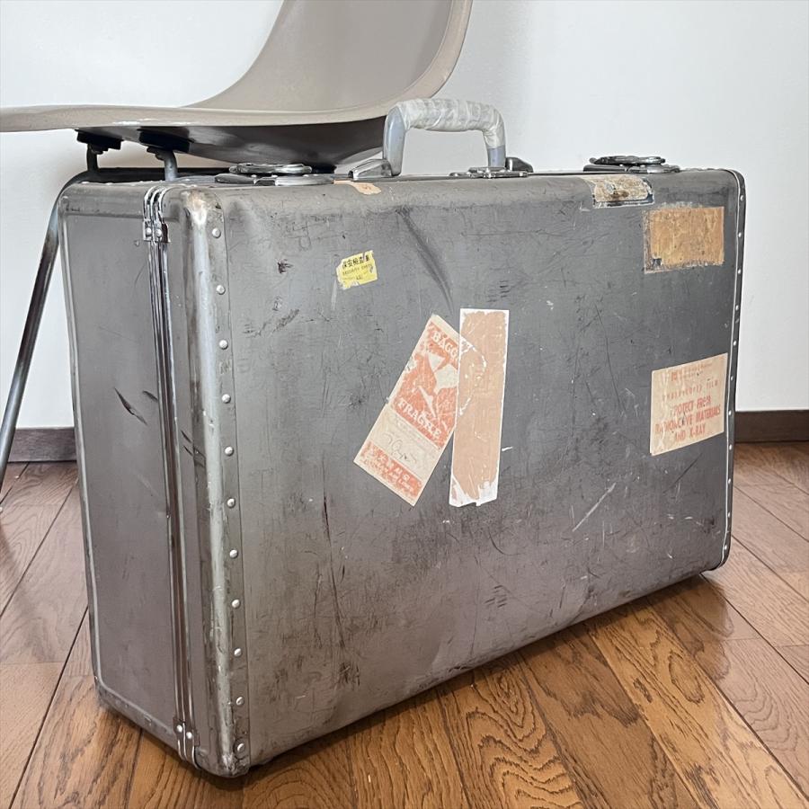 希少】ヴィンテージ アルミトランク スーツケース インダストリアル