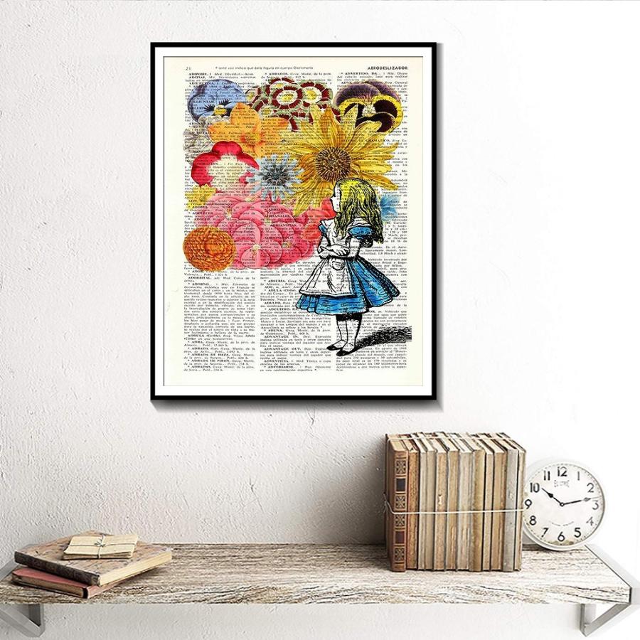 額付 アートポスター アートフレーム おしゃれ 絵画 不思議の国の