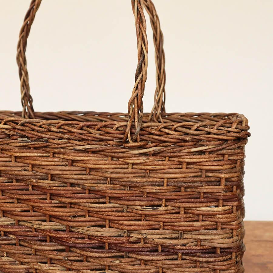 松野屋 日本製 あけび かごバッグ カゴ バスケット カゴバッグ 買い物