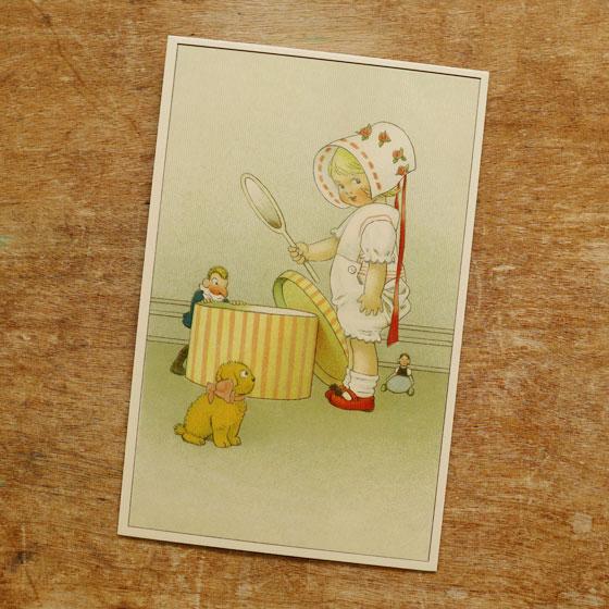 ドイツ製 ポストカード クリスマスカード クリスマス おもちゃ箱