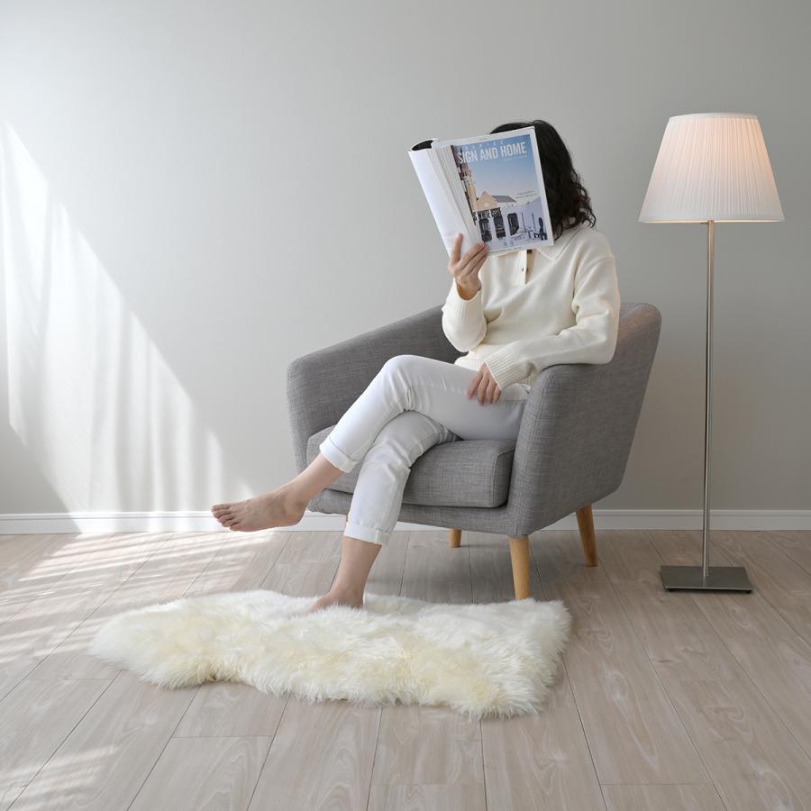 スリープテイラー ムートンラグ ラグ 高級天然 本革 60×90cm 厚手